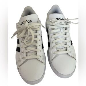 Adidas Women's White and Black Sneakers